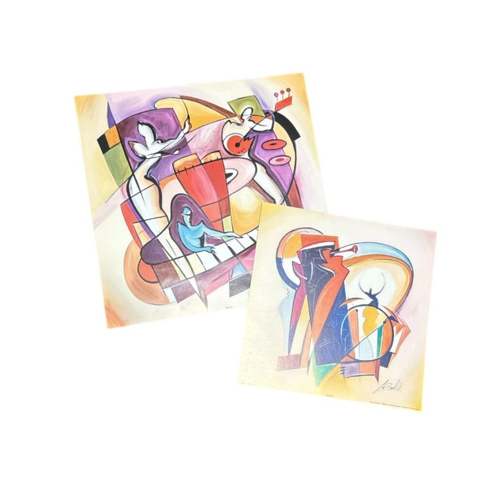 Alfred Gockel posters Stroking the keys and Trumpet Solo music jazz